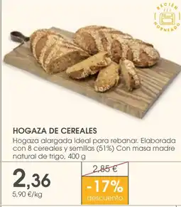 Supermercados Plaza HOGAZA DE CEREALES Hogaza alargada Ideal para rebanar oferta