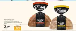 Supermercados Plaza THE RUSTIK BAKERY Hogaza con masa madre 12% o de cereales con masa madre 12%, oferta
