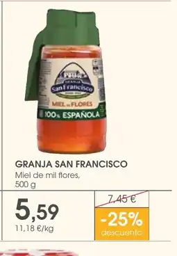 Supermercados Plaza GRANJA SAN FRANCISCO Miel de mil flores oferta