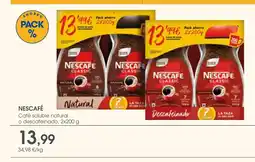 Supermercados Plaza NESCAFÉ Café soluble natural o descafeinado oferta
