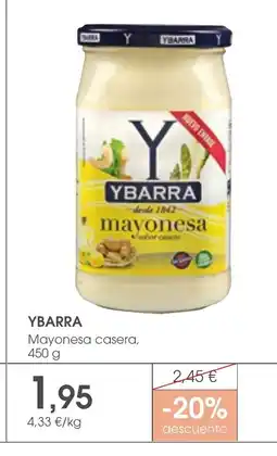 Supermercados Plaza YBARRA Mayonesa casera oferta