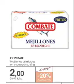 Supermercados Plaza COMBATE Mejillones estallados en escabeche oferta