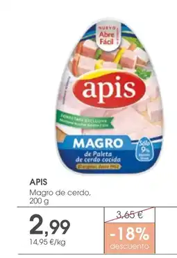 Supermercados Plaza APIS Magro de cerdo oferta