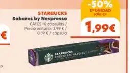 Supermercados Plaza STARBUCKS Sabores by Nespresso oferta