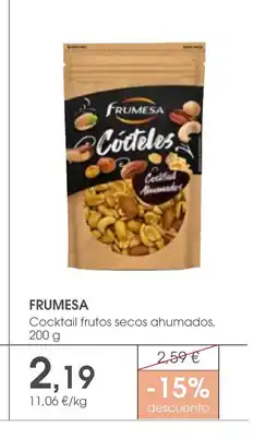 Supermercados Plaza FRUMESA Cocktail frutos secos ahumados oferta