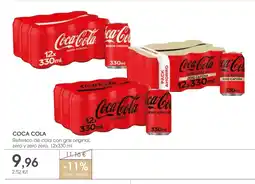 Supermercados Plaza COCA COLA Refresco de cola con gas original zero y zero zero oferta