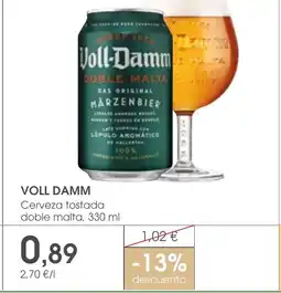 Supermercados Plaza VOLL DAMM Cerveza tostada doble malta oferta