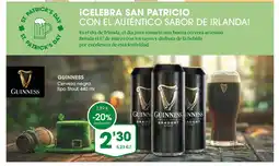 Supermercados Plaza GUINNESS Cerveza negra tipo Stout oferta