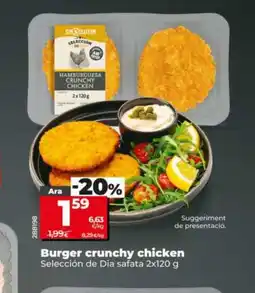 Dia SELECCIÓN DE DIA Burger crunchy chicken oferta