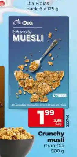 Dia GRAN DIA Crunchy musli oferta