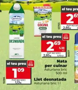 Dia ASTURIANA Llet desnatada oferta