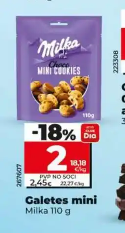 Dia MILKA Galetes mini oferta