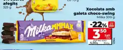 Dia MILKA Xocolata amb galeta choco-swing oferta