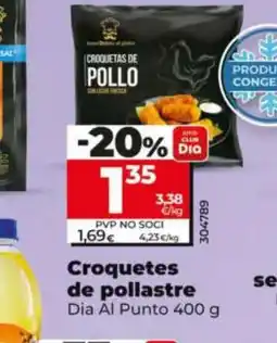 Dia DIA AL PUNTO Croquetes de pollastre oferta