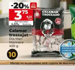 Dia DIA MARI MARINERA Calamar trossejat oferta