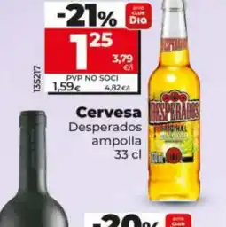 Dia DESPERADOS Cervesa ampolla oferta