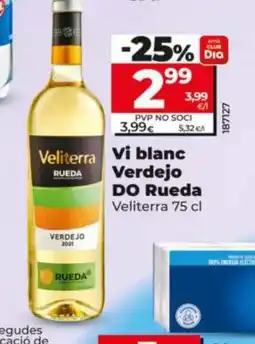Dia VELITERRA vi blanc Verdejo DO Rueda oferta