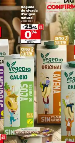 Dia VEGEDIA Beguda de civada d'origen natural oferta