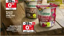 Dia VEGEDIA Postres amb xocolata / amb xocolata i cirera oferta