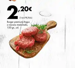 Supermercados Lupa Burger premium Angus o vacuno madurado oferta