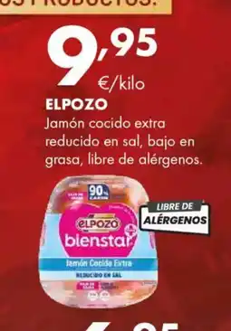 Supermercados Lupa ELPOZO Jamón cocido extra reducido en sal, bajo en grasa, libre de alérgenos oferta