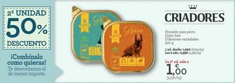 TiendAnimal Criadores húmedo para perro grain free diferentes variedades oferta