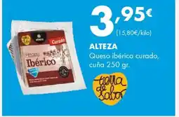 Supermercados Lupa ALTEZA Queso ibérico curado, cuña oferta