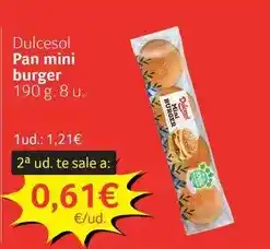 GM Cash & Carry Dulcesol - pan mini burger oferta