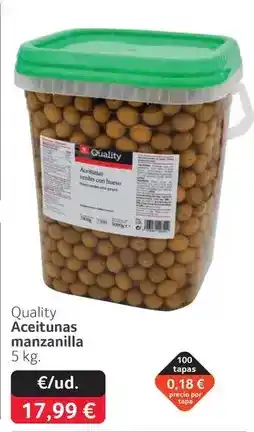 GM Cash & Carry Quality - aceitunas manzanilla oferta