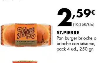 Supermercados Lupa ST. PIERRE Pan burger brioche o brioche con sésamo oferta
