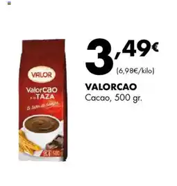 Supermercados Lupa VALORCAO Cacao oferta