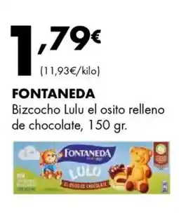 Supermercados Lupa FONTANEDA Bizcocho Lulu el osito relleno de chocolate oferta