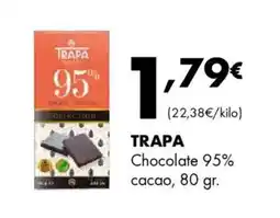 Supermercados Lupa TRAPA Chocolate 95% cacao oferta