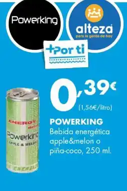 Supermercados Lupa POWERKING Bebida energética apple&melon o piña-coco oferta