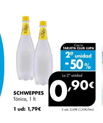 Supermercados Lupa SCHWEPPES Tónica oferta