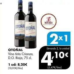 Supermercados Lupa OTOÑAL Vino tinto Crianza, D.O. Rioja oferta