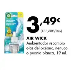 Supermercados Lupa AIR WICK Ambientador recambio olas del océano, nenuco o peonía blanca oferta