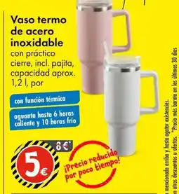 TEDi Vaso termo de acero inoxidable oferta