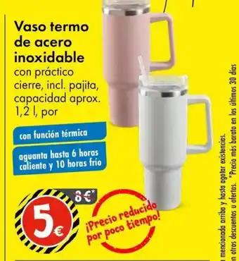 TEDi Vaso termo de acero inoxidable oferta