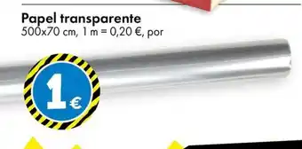 TEDi Papel transparente oferta