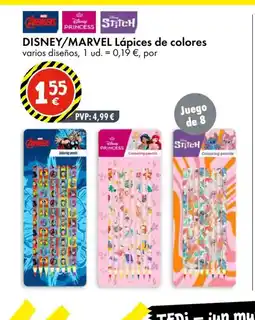 TEDi DISNEY/MARVEL Lápices de colores oferta