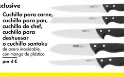 TEDi Cuchillo para carne, cuchillo para pan, cuchillo de chef, cuchillo para deshuesar o cuchillo santoku oferta