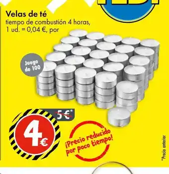 TEDi Velas de té oferta