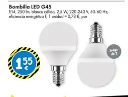 TEDi Bombilla LED G45 oferta