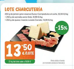 AhorraMas Lote charcutería oferta