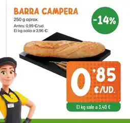 AhorraMas Barra campera oferta