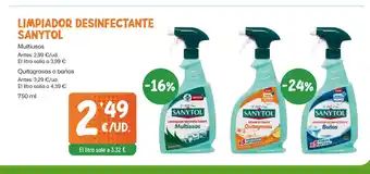 AhorraMas SANYTOL Limpiador desinfectante oferta