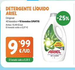 AhorraMas ARIEL Detergente líquido oferta