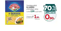 Condis EL CASERÍO Formatge ratllat oferta