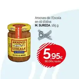 Condis M. SUREDA Anxoves de l'Escala en oli d'oliva oferta